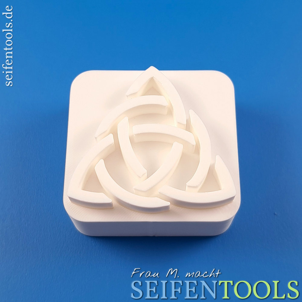 Seifenstempel "Keltischer Trinity-Knoten mit Ring"