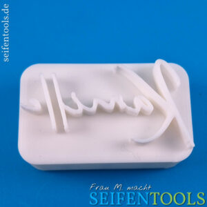 Kamille Schrift Seifenstempel