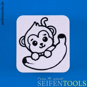 Seifenstempel "Affe mit Banane" Ansicht Basis