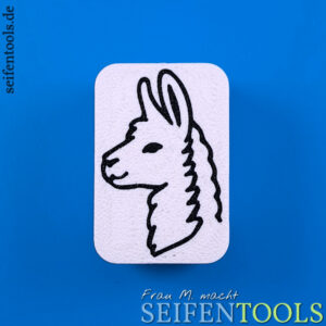Seifenstempel "Alpaka (Porträt)" Ansicht Basis