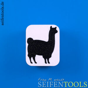 Seifenstempel "Alpaka (Silhouette)" Ansicht Basis