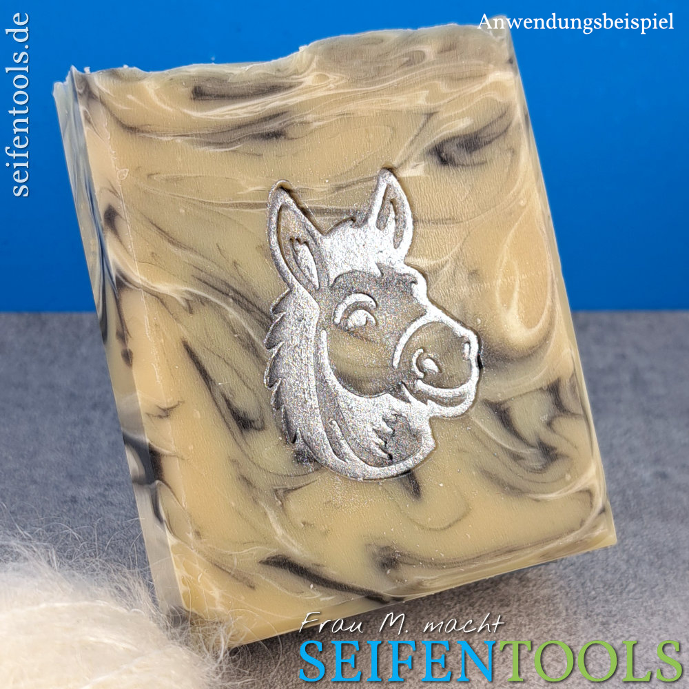 Seifenstempel "Esel (Porträt)" Beispiel