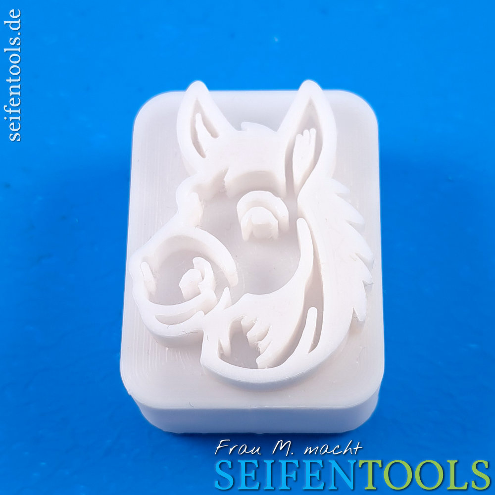 Seifenstempel "Esel (Porträt)"