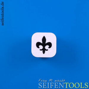 Mini-Seifenstempel "Fleur de Lis" Ansicht Basis