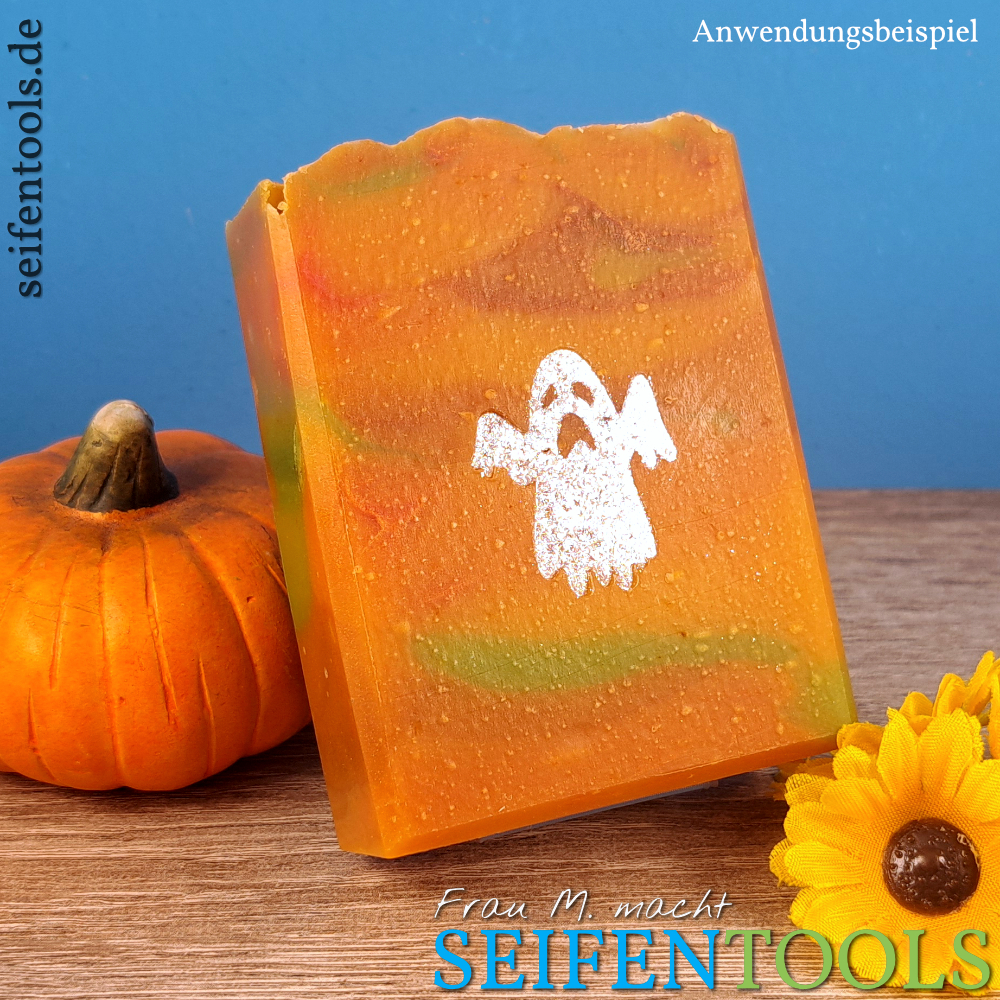 Seifenstempel "Gespenst, schwarz" Beispiel