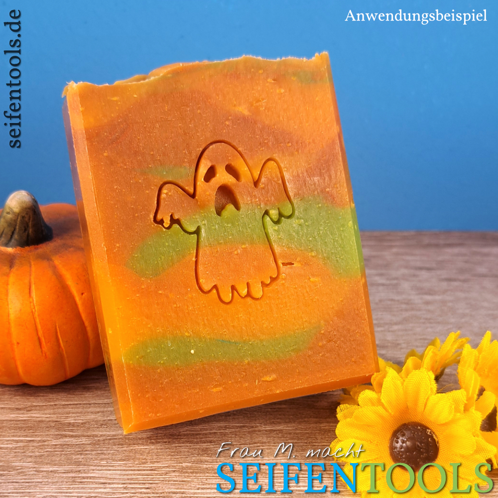 Seifenstempel "Gespenst, weiß" Beispiel