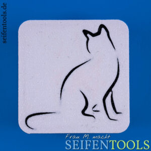 Seifenstempel "Katze Blacky" Ansicht Basis
