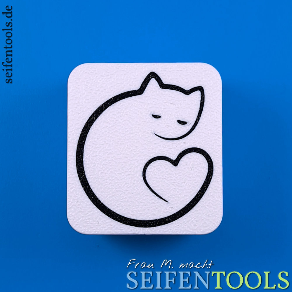 Seifenstempel "Katze Cora" Ansicht Basis