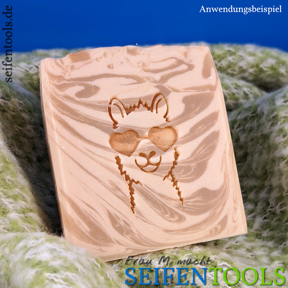 Seifenstempel "Lama Lucky" Beispiel