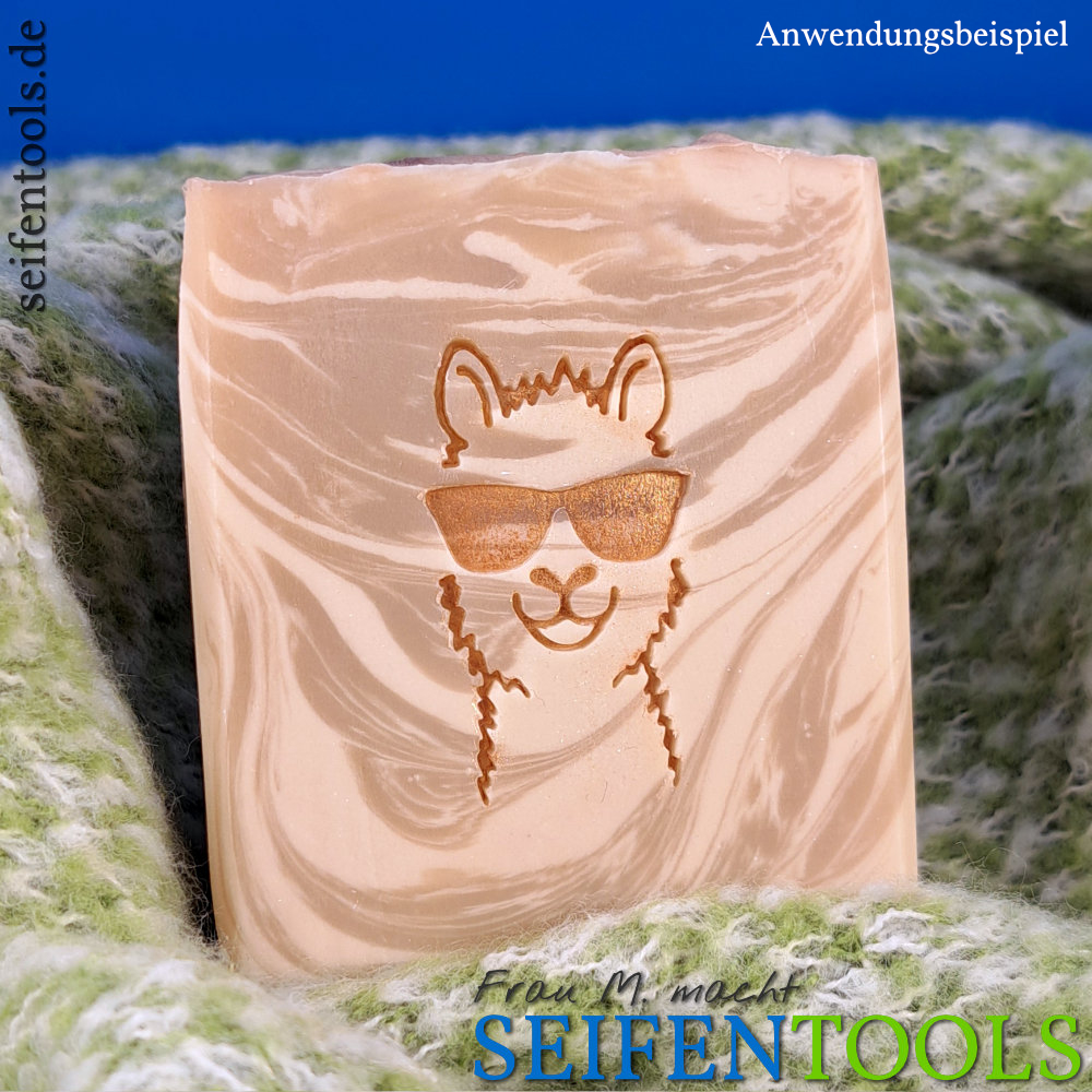 Seifenstempel "Lama Rocky" Beispiel