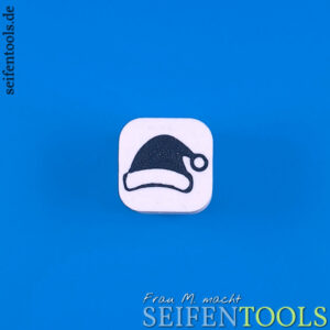 Mini-Seifenstempel "Weihnachtsmütze" Ansicht Basis