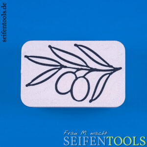 Seifenstempel "Olivenzweig (Kontur)" Ansicht Basis