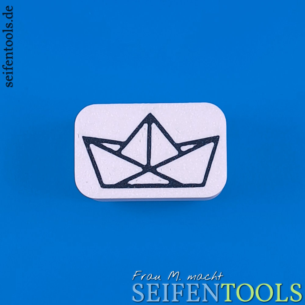 Seifenstempel "Origamiboot" Ansicht Basis