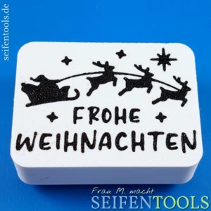 Seifenstempel "Santas Schlitten - Frohe Weihnachten" Ansicht Basis