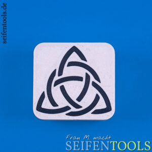 Seifenstempel “Keltischer Trinity-Knoten mit Ring” Ansicht Basis