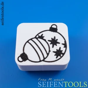 Seifenstempel "Weihnachtsbaumkugeln" Ansicht Basis